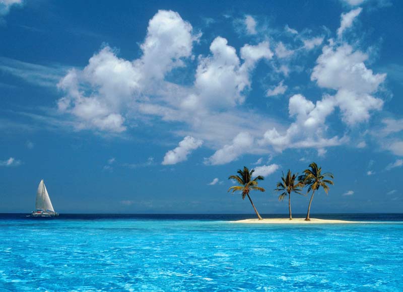 海天一色自然风景